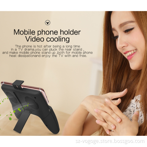 Mini power bank 2000mah with fan,gamepad portable power bank for mobile phone, power bank with cell phone holder